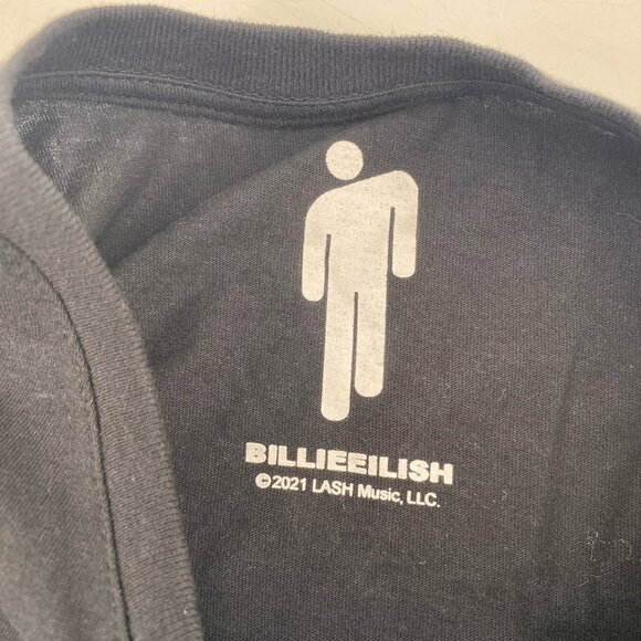 Billie Eilish Concert Press Photo T-shirt Black NO SIZE TAG - Picture 6 of 9